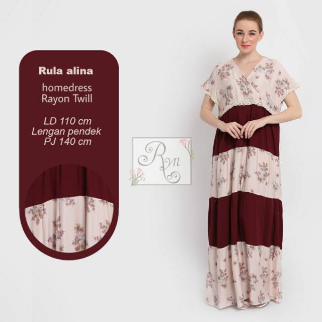 Homedress rula Alina by Ryn high quality fashion solo recommended home dress