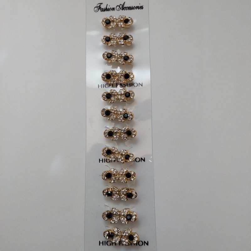 Bros Dagu Korea Kecil Full Mata Kecil Bros Dagu Murah Asesories hijab-Kuning hitam D