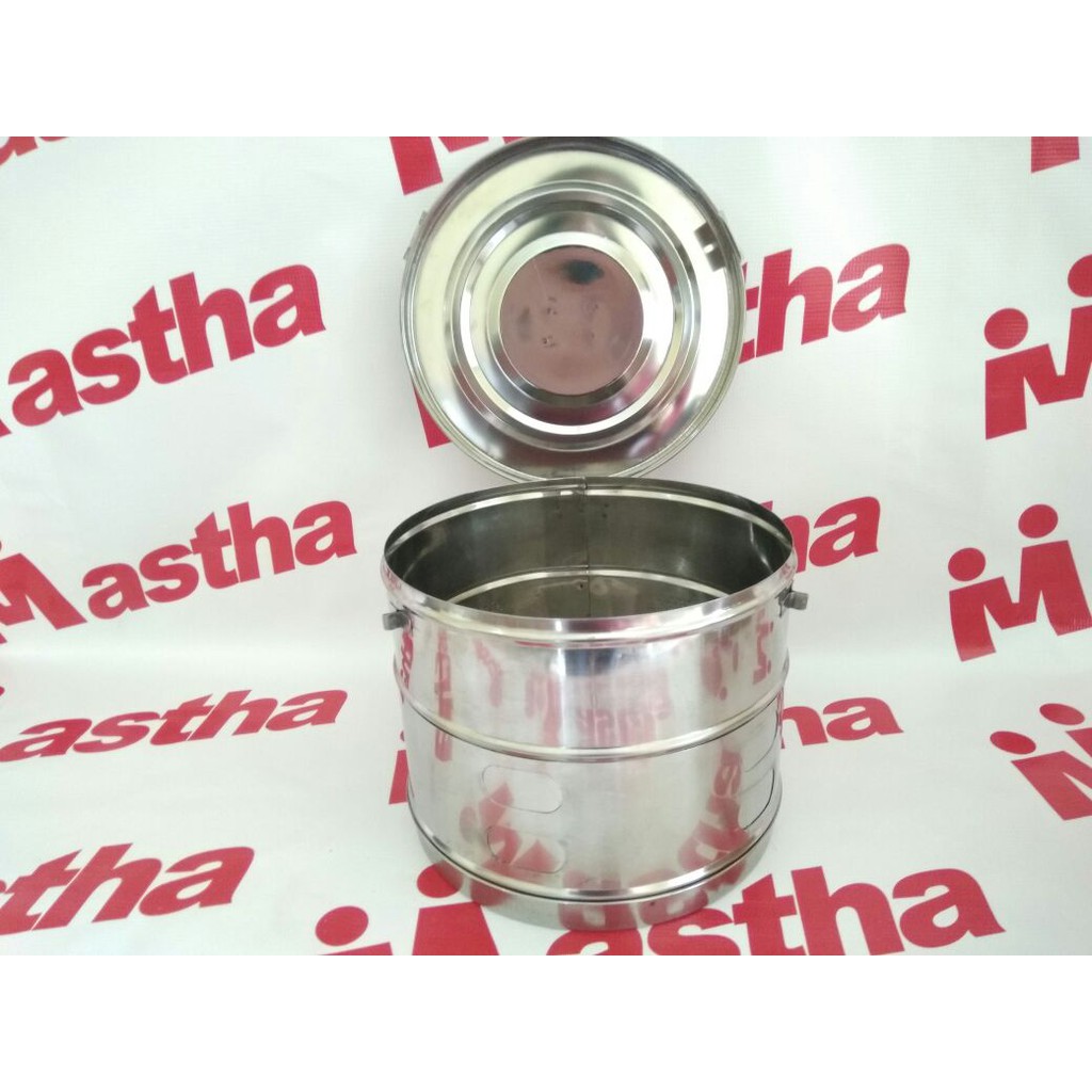 Tromol Dressing Drum  Rantang Makanan Stainless Steel