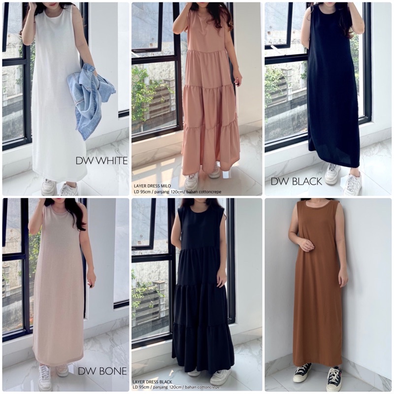 BASIC LONG DRESS KALLYOUTFIT