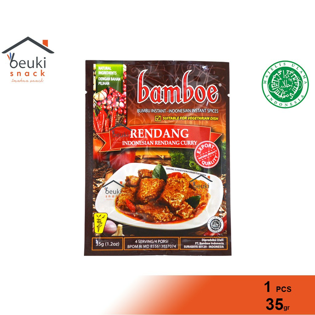

ECER Bamboe Indonesia Rendang Khas Indonesia - 35gr