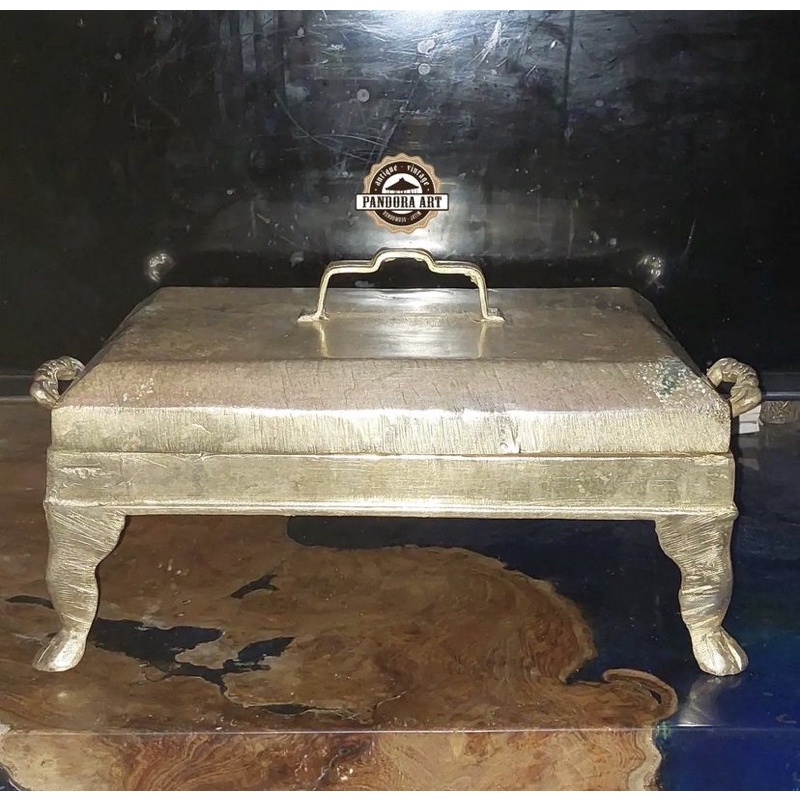 Cetakan kue apem lubang 6 kuningan lawas