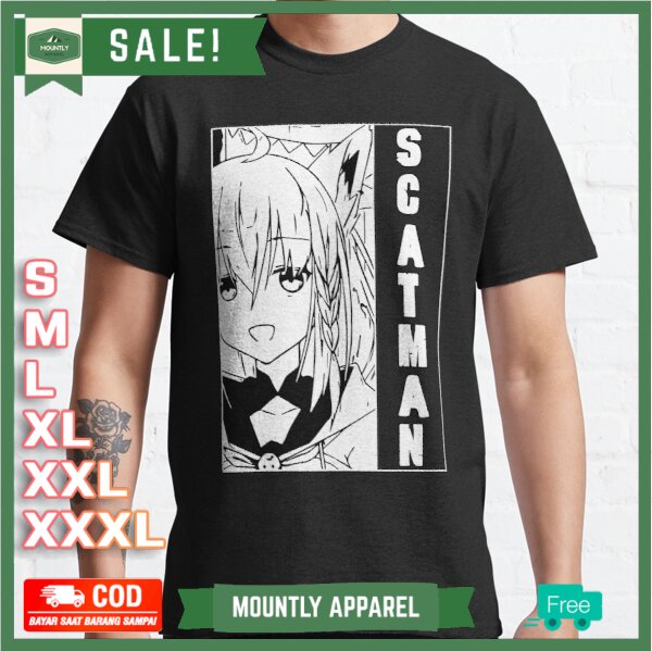 Kaos Baju Scatman Fubuki Hololive T-Shirt Premium