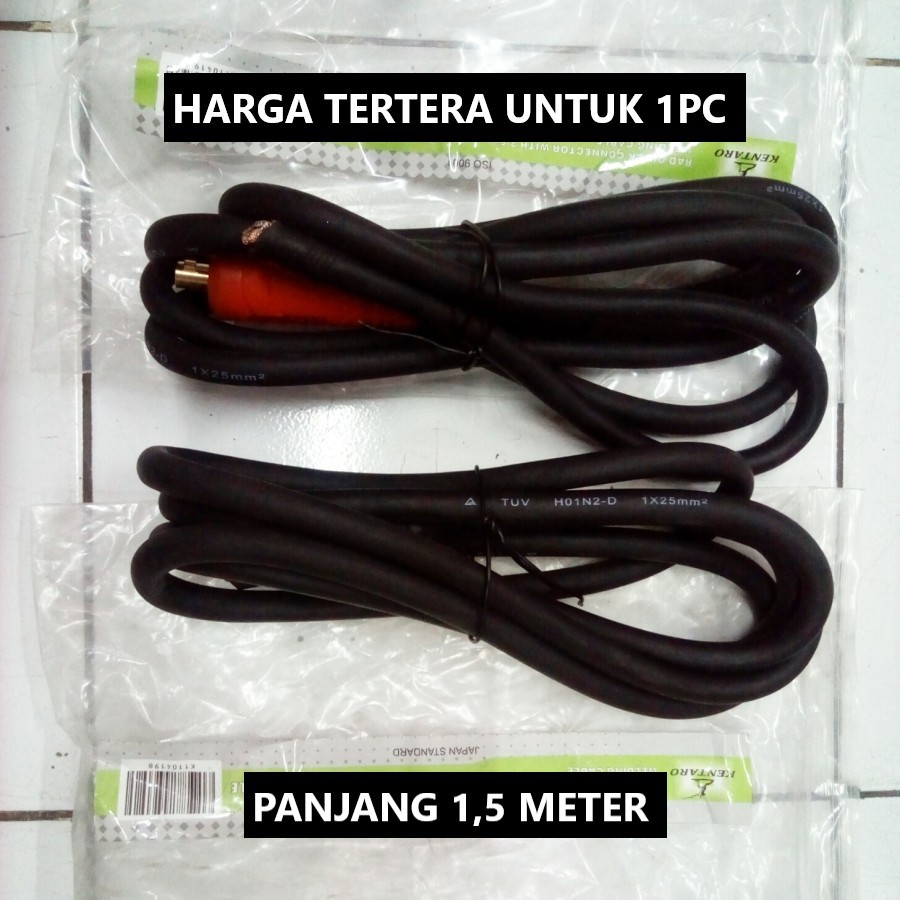 Kabel Las Inverter Listrik 1,5m Kentaro Set Kabel Lengkap Terminal