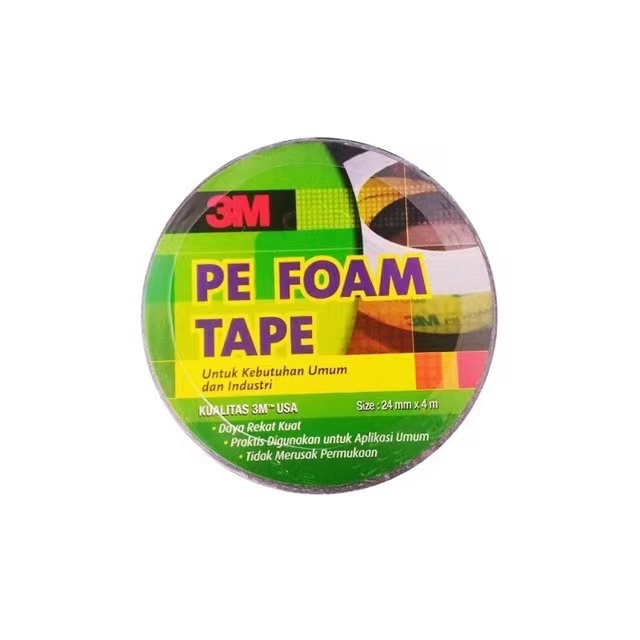 Double Tape 3M PE Foam 1600TG 24 mm x 4mtr Isolasi BB 24mm  x 4mtr