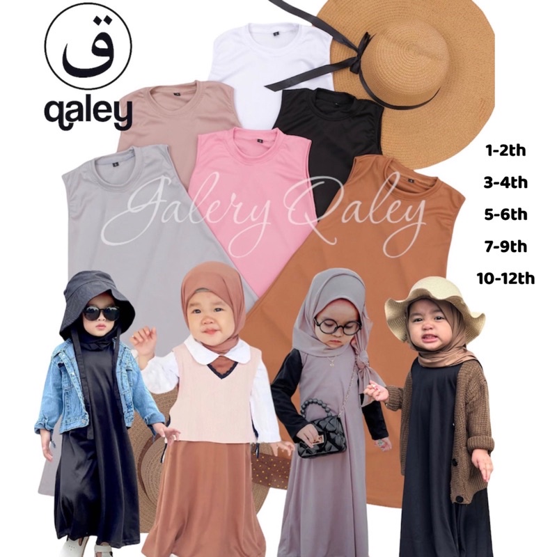 INNER DRESS ANAK / KUTUNG ANAK / INNER DRESS TANPA LENGAN / YUKENSI