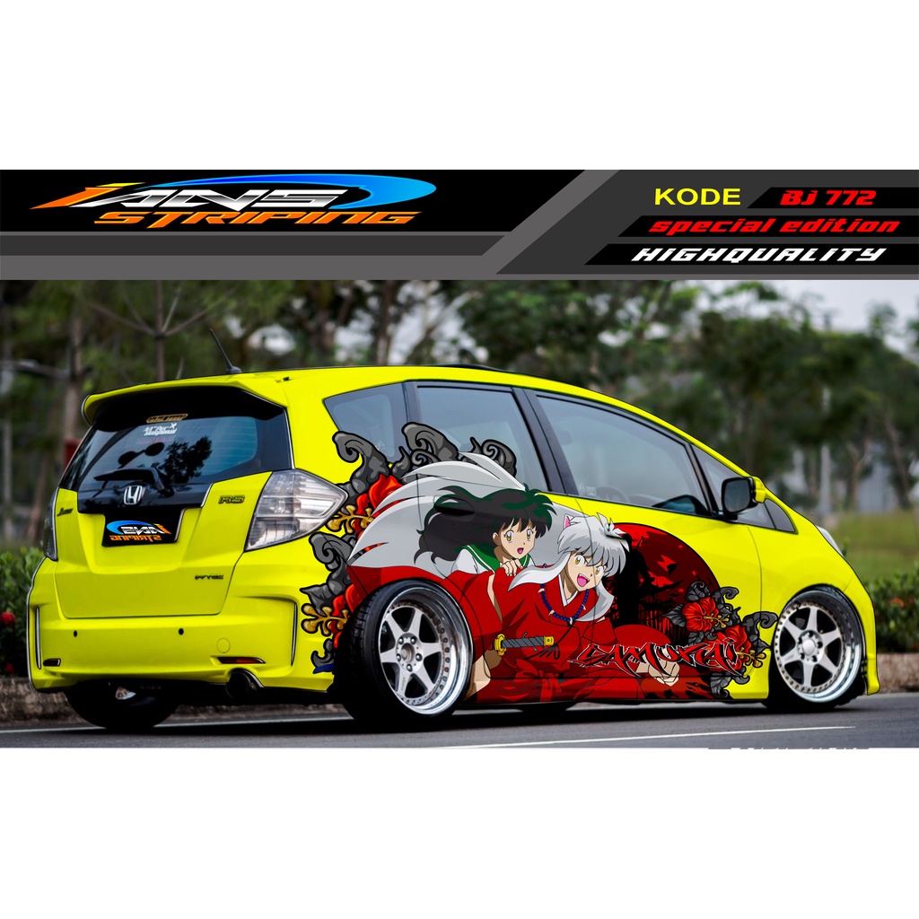 DECAL STICKER MOBIL HONDA BRIO AGYA JAZZ AVANZA YARIS / DECAL STICKER MOBIL JAZZ / STIKER MOBIL