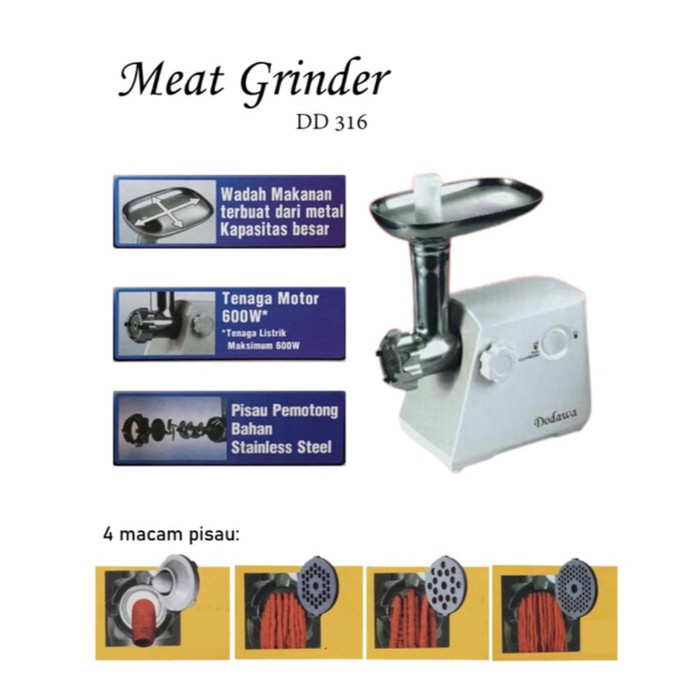 Mesin Penggiling / Giling Daging / Machine Meat Grinder Chopper Dodawa