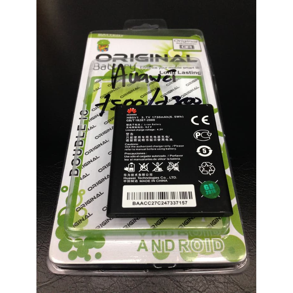 [termurah] Baterai Huawei Hb5v1 Huawei Y3 Y5 Y300 Y336 Y535 Y511 1730Mah Ori