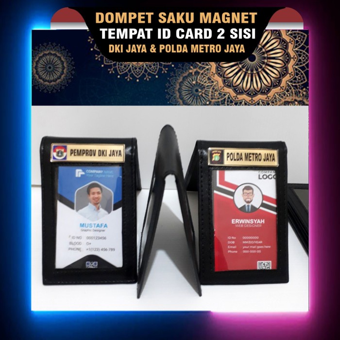 

Aman Tempat Id Card Dompet Saku Logo Dki Jaja Promo