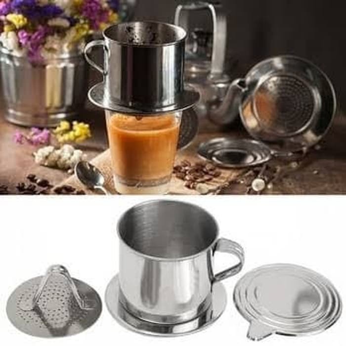 Gelas Penyaring Filter Kopi 50ml Vietnam Drip Long Cam Coffee Dripper