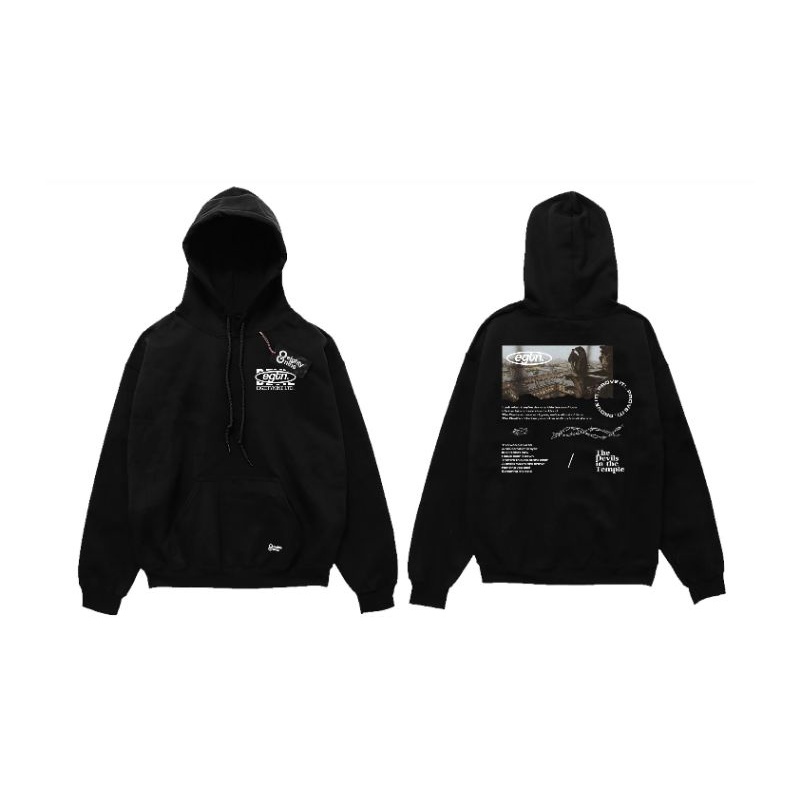 sweater hoodie aighty nine - black edition