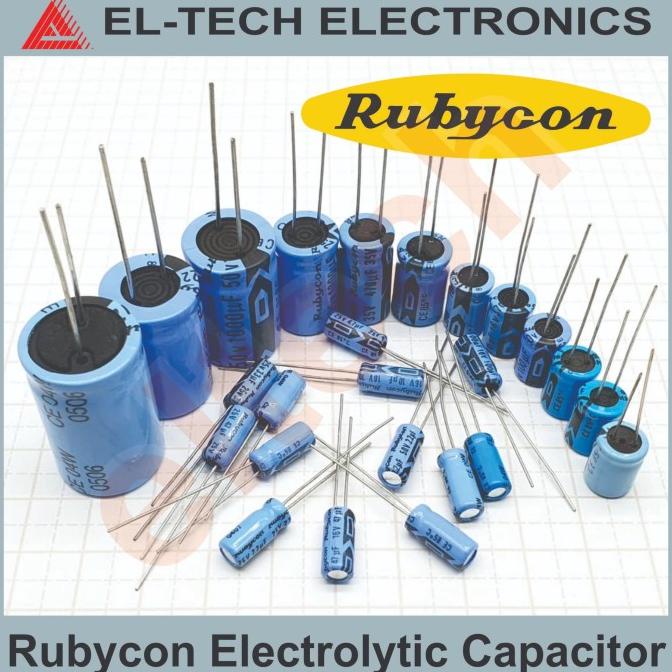 100uF 100 uF 16V Rubycon Micro Elektro Capacitor Kapasitor Elco Elko elt3ch Ayo Beli