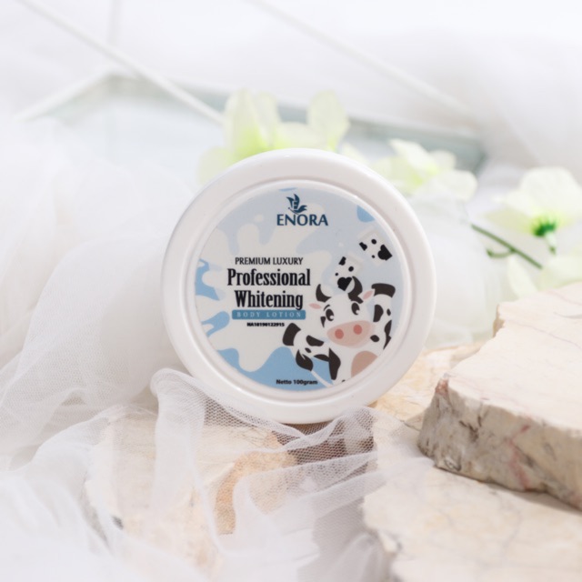 ENORA PREMIUM LUXURY PROFESSIONAL WHITENING BODY LOTION kemasan 100 gram (Instant White)