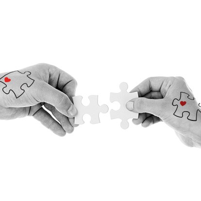 

POTATOO Couple Puzzle Temmporary Tatto Sticker