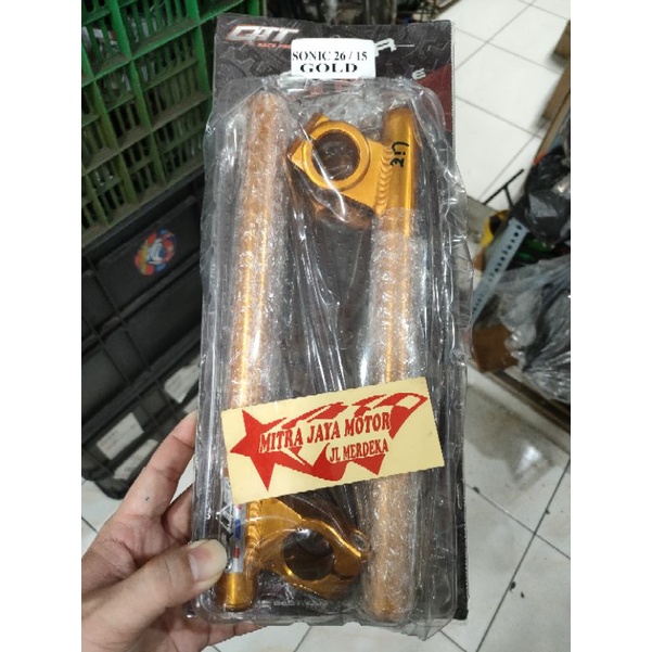 Stang jepit QTT 15 derajat as 33 dan 26mm Stang jepit QTT Fu ninja bebek dan matic 15 derajat