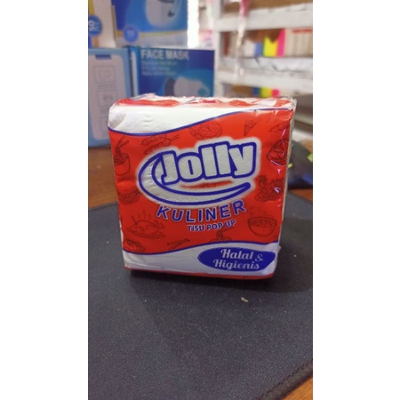 Tissue meja jolly pop up kuliner