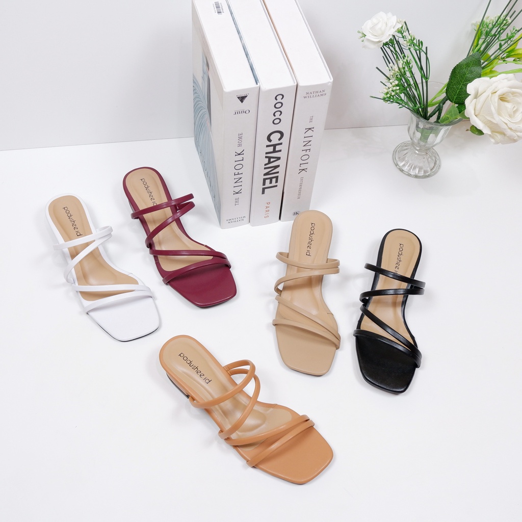 Padushee.id - sellena sandal heels wanita 3 cm