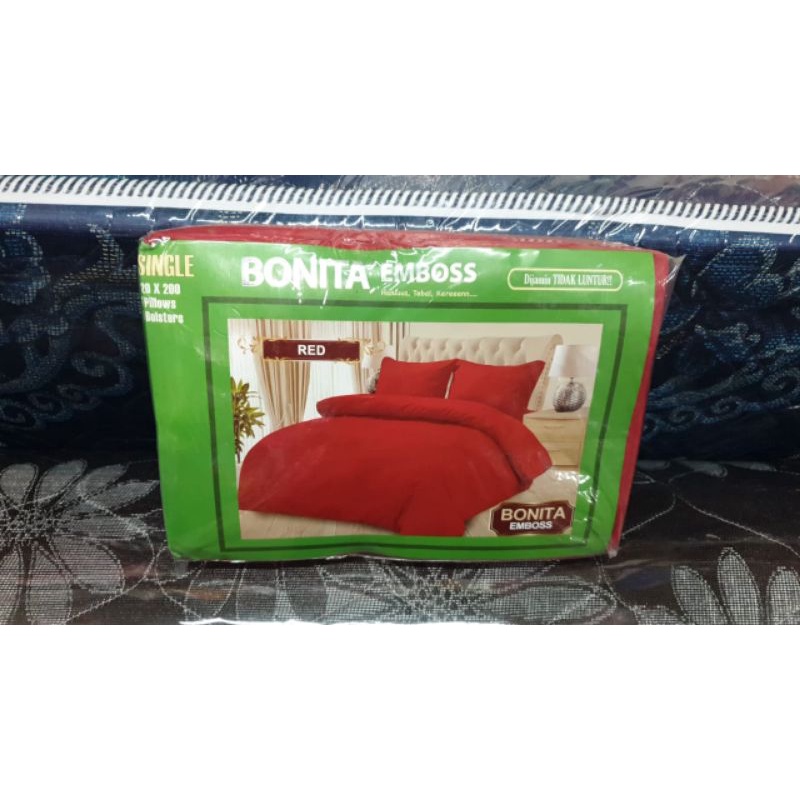 SPREI SINGLE BONITA POLOS ukuran 120x200