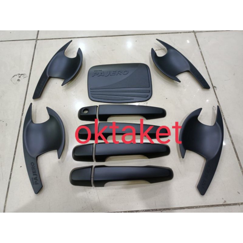 paket outer handle + tank hitam pajero 2010-2015