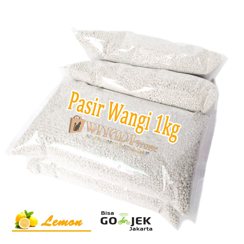 Pasir Wangi [Re-Pack 1kg] Menggumpal Dan wangi untuk Kucing dan Kitten