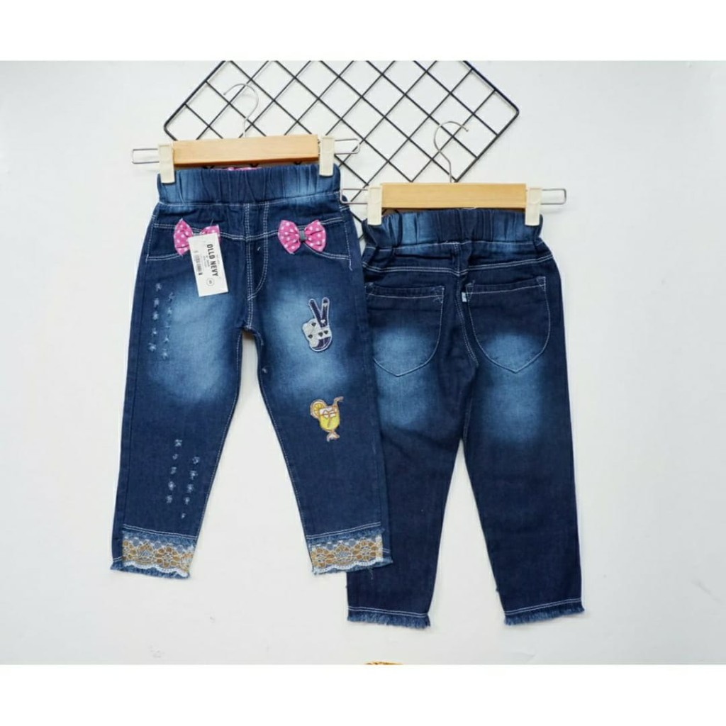 PENSIL RENDA CELANA PANJANG JEANS ANAK PEREMPUAN 1-5 th Celana Panjang Anak