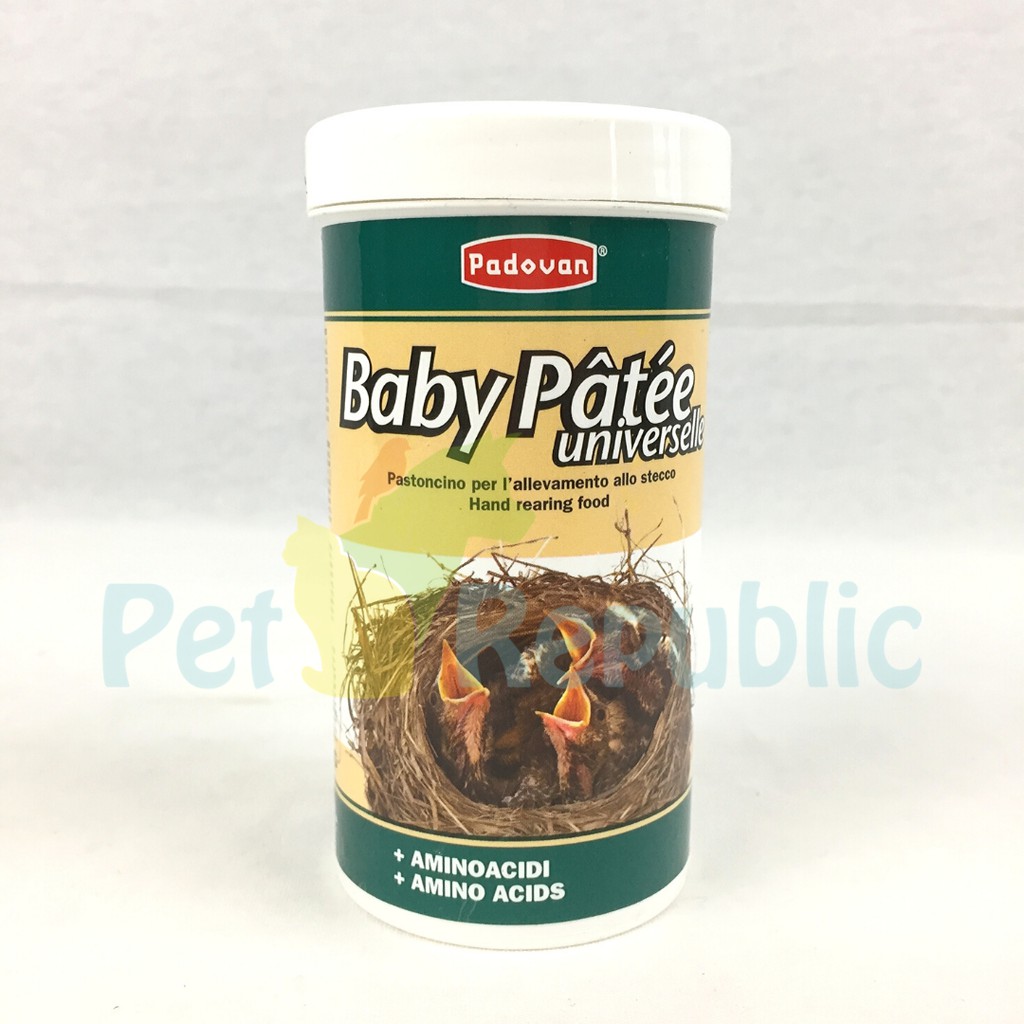 

Pet Republic Makanan Lolohan Burung PADOVAN Baby Patee for All Bird 100gr