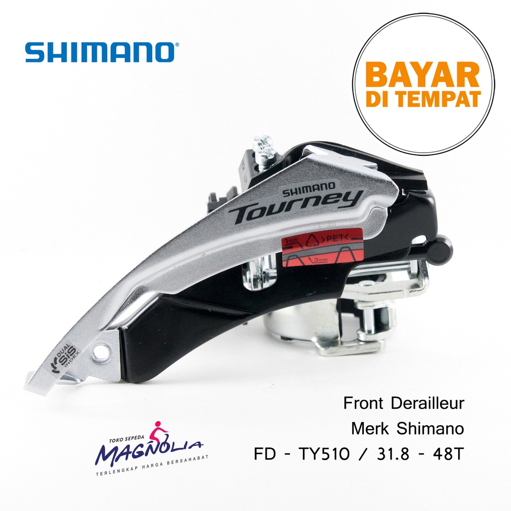 FD Front Derailleur Pemindah Operan Gigi Depan 3 Speed Sepeda MTB Gunung Tarikan Atas dan Bawah