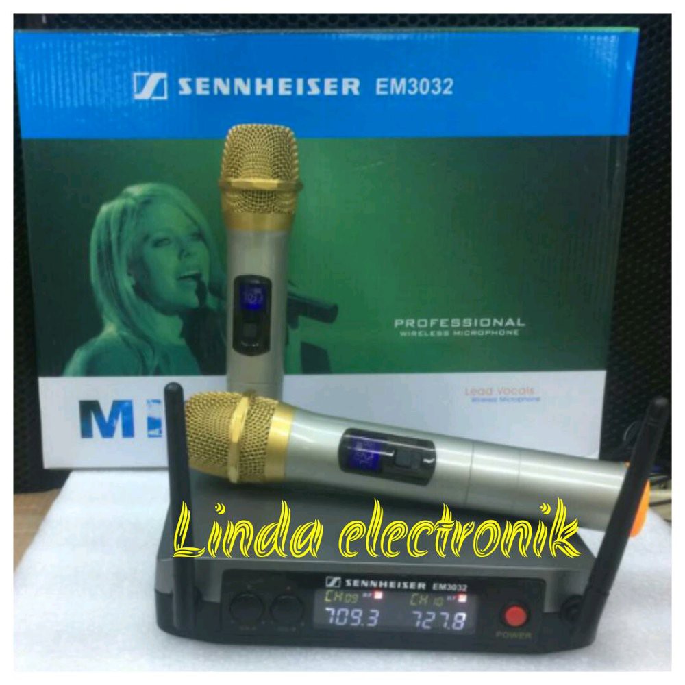 Jual mic wireless sennheiser em 3032 Handheld sennheiser em3032 Berkualitas