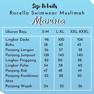 Rocella Swimwear MARINA Baju Renang Muslimah Baju renang Rocella Swimwear MARINA Baju Renang Muslimah Baju renang