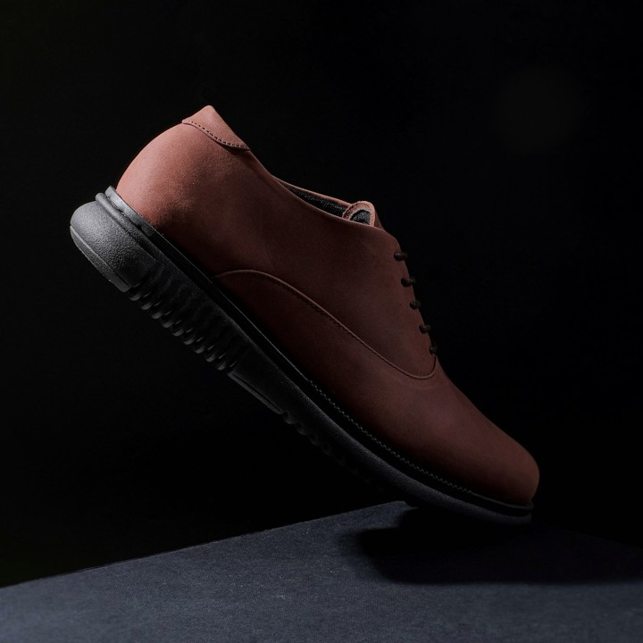 LONDON 2.0 CHOCO - Pantofel Pria Kulit Asli Kasual Formal Kerja Kuliah Sepatu Pantopel Casual Pria