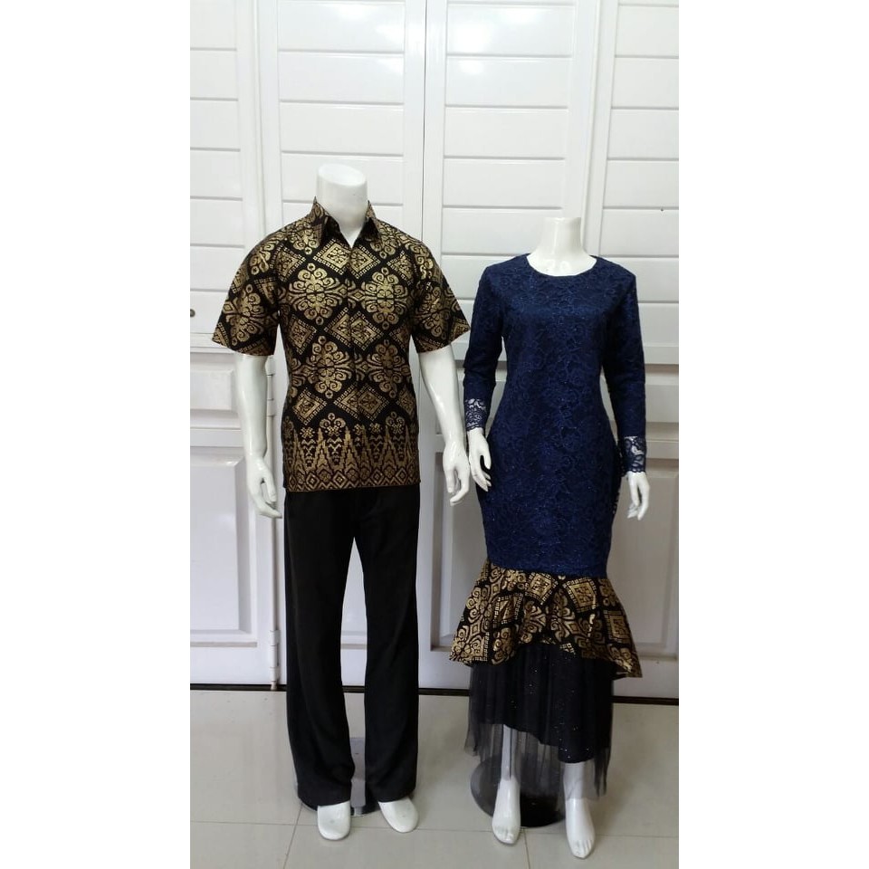 GROSIR COUPLE GAMIS MERMAID  KEMEJA PENDEK