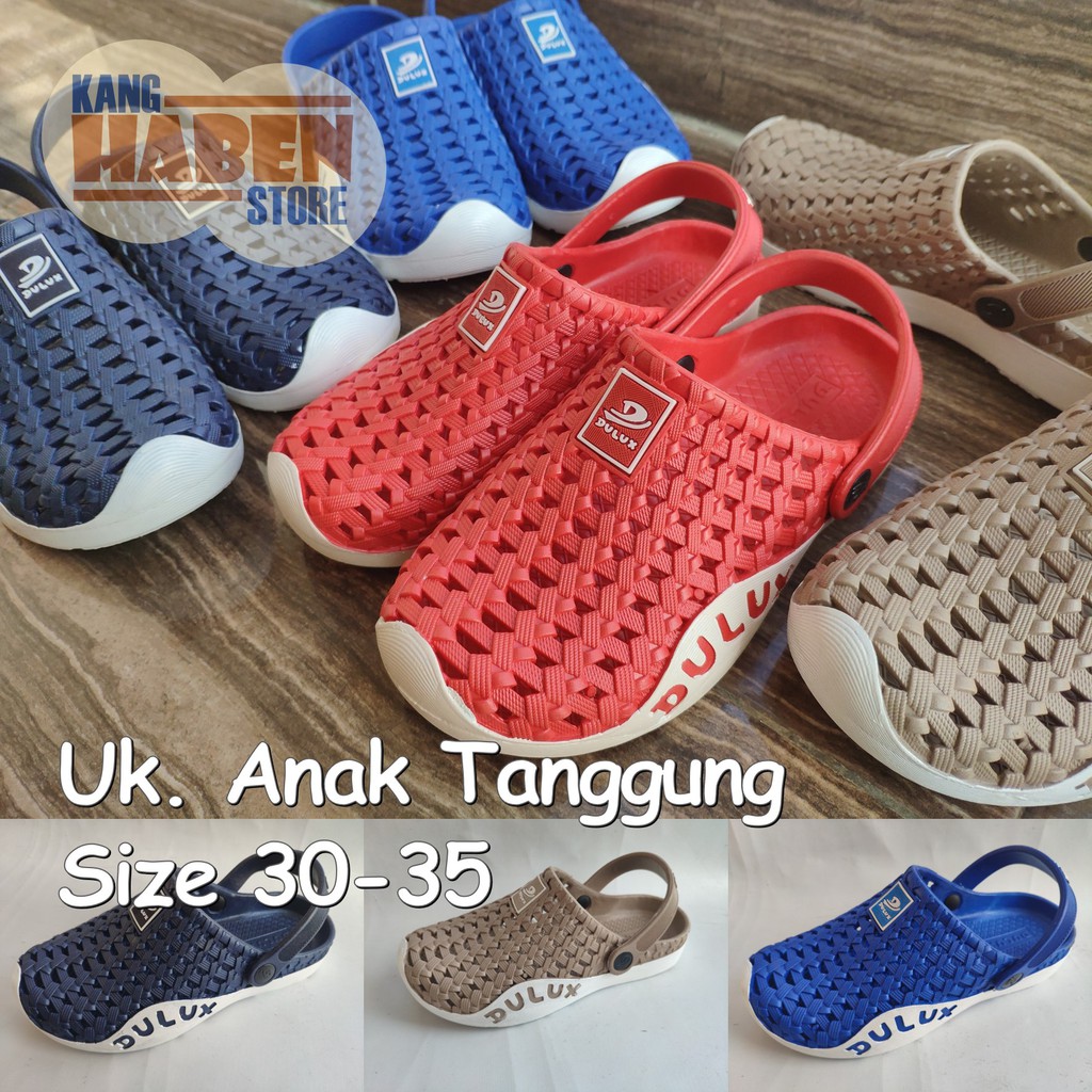 028C Sandal Anak Tanggung Laki Laki dan Perempuan Model Baim Anyam Sendal Trendy dan Unik