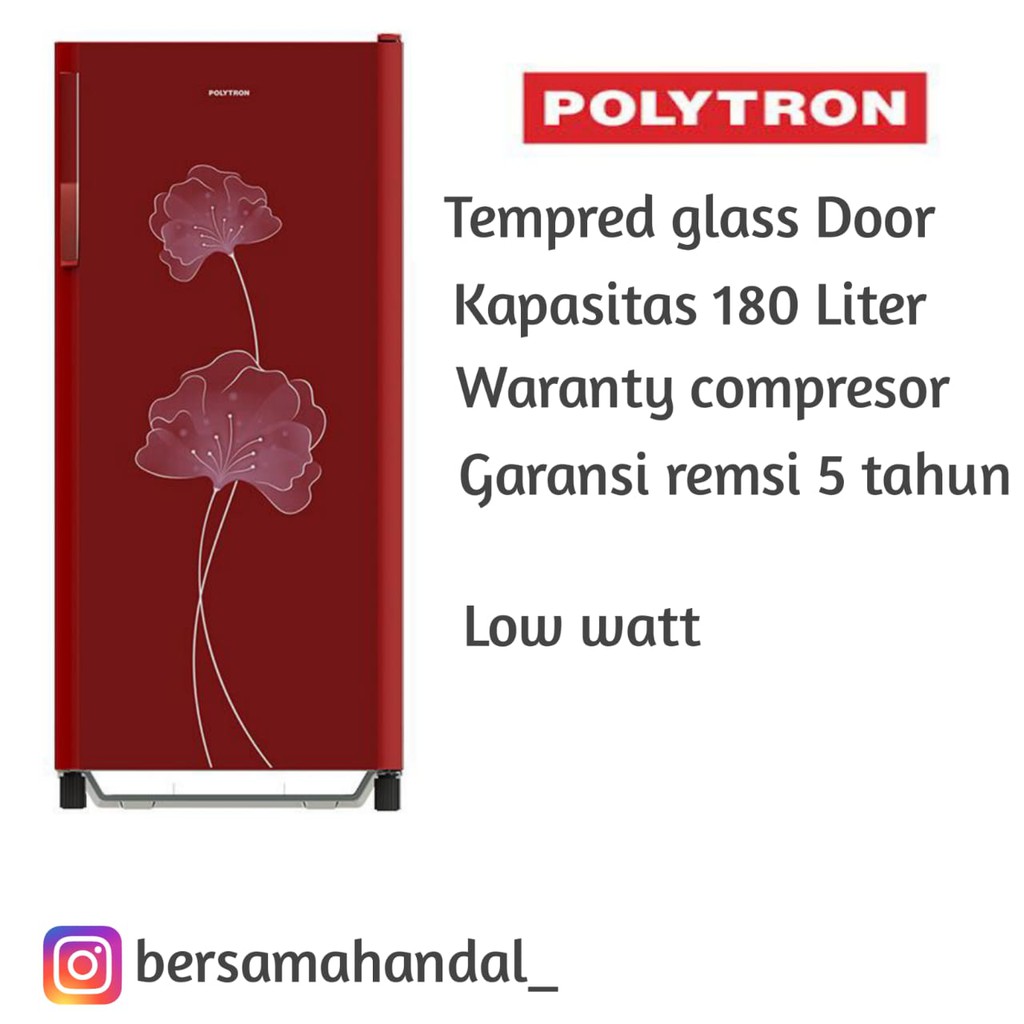 Kulkas polytron PRO 18BN 1 pintu 180 liter