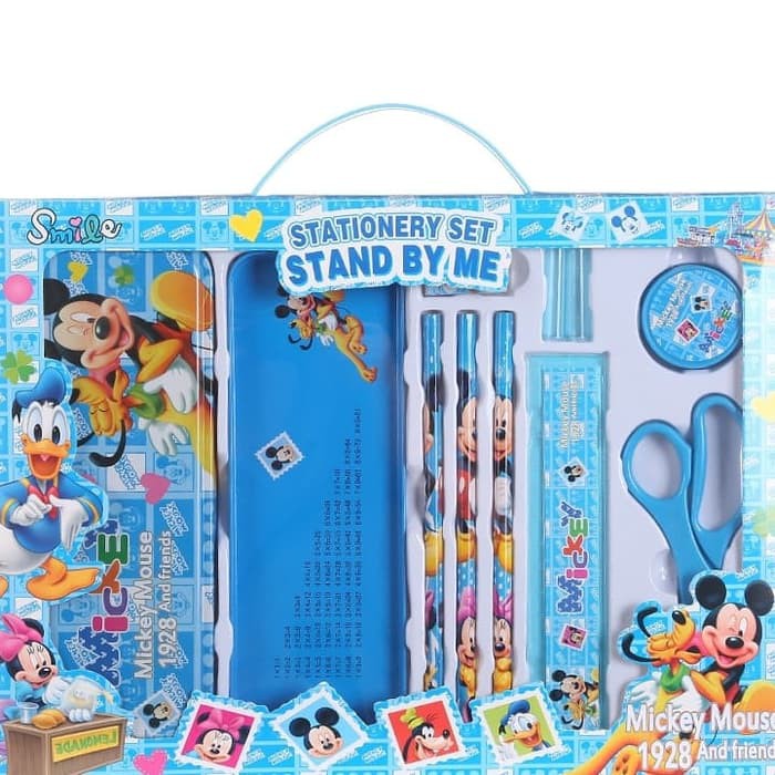 Stationary set goody bag ultah kado natal frozen mickey mouse 12