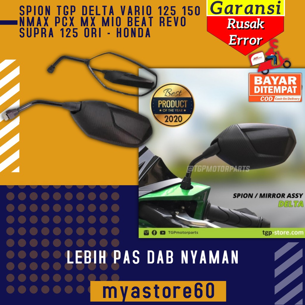 SPION SEPION KACA CEMBUNG TGP DELTA VARIO 125 150 NMAX PCX MX MIO BEAT REVO SUPRA 125 HONDA VARIASI