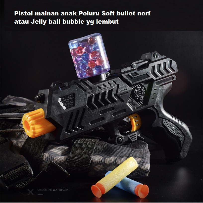  Mainan  Pistol  anak Soft Bullet Mirip Nerf Soft Bullet Gun 