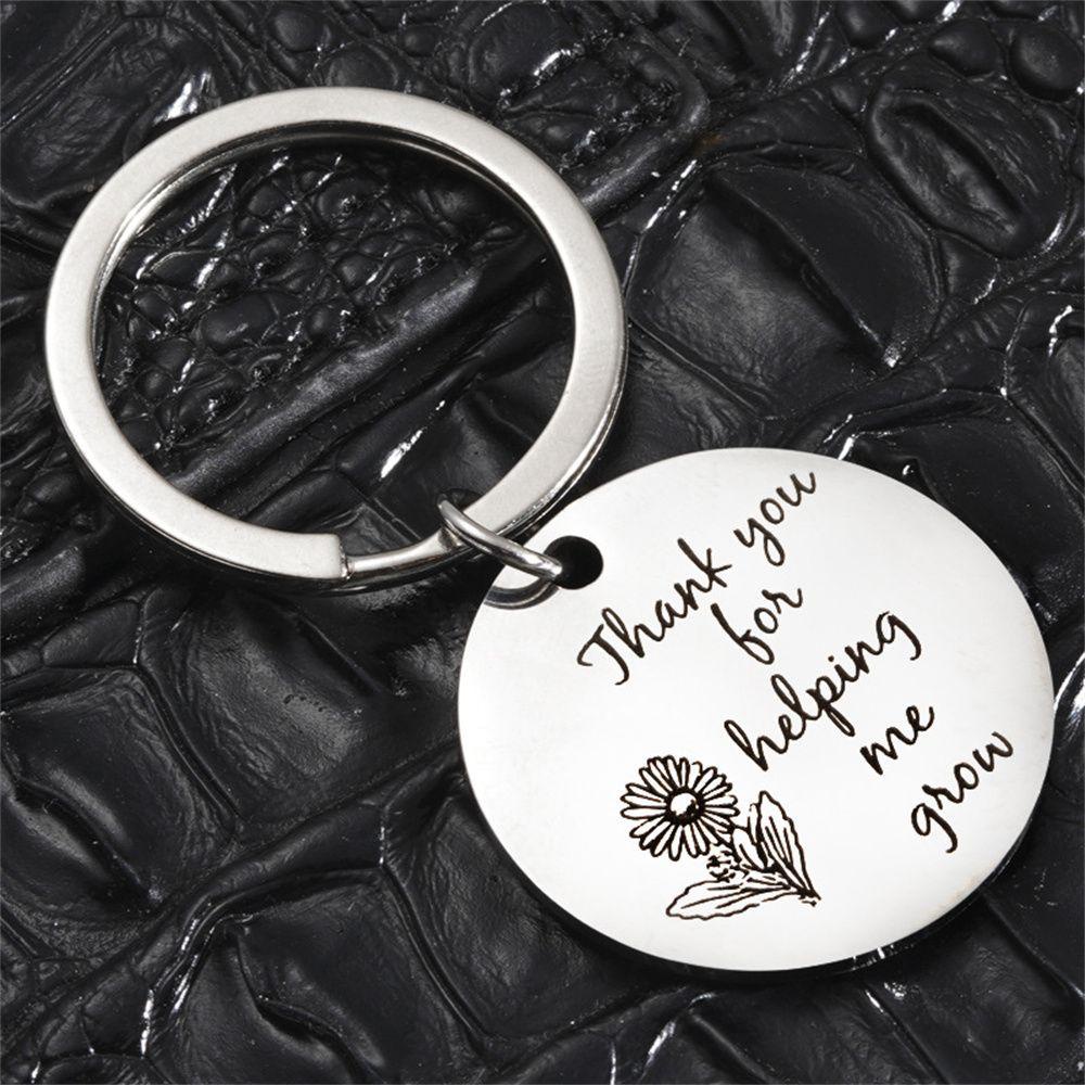 Lily Teacher Keychain Liontin Aksesoris Terima Kasih Perhiasan Guru Key Chain