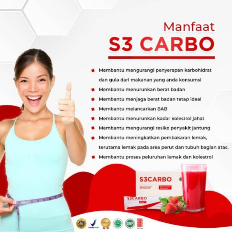 S3 CARBO GRATIS BOTOL (MINUMAN DETOX PELUNTUR LEMAK)