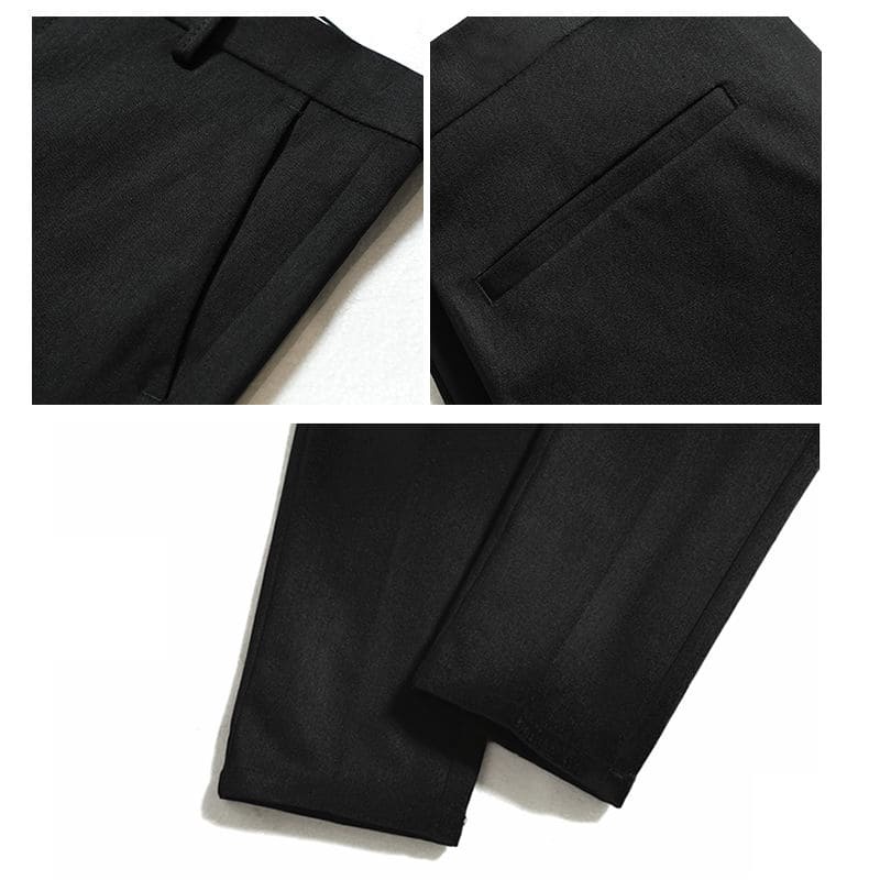 N82 - Ankle Pants Pria Celana Angkle Pants Panjang Clana Formal Kerja Kantor Premium Hitam