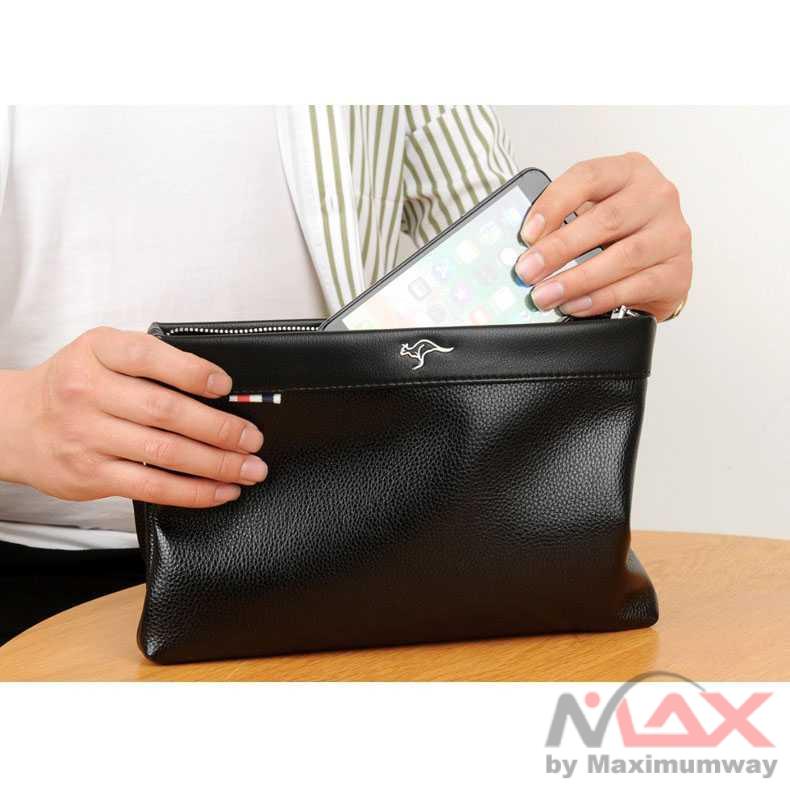 Rhodey 100% ORIGINAL ori Tas Genggam Dompet Kulit Men Clutch Bag - Pria Wanita Premium kulit asli 1