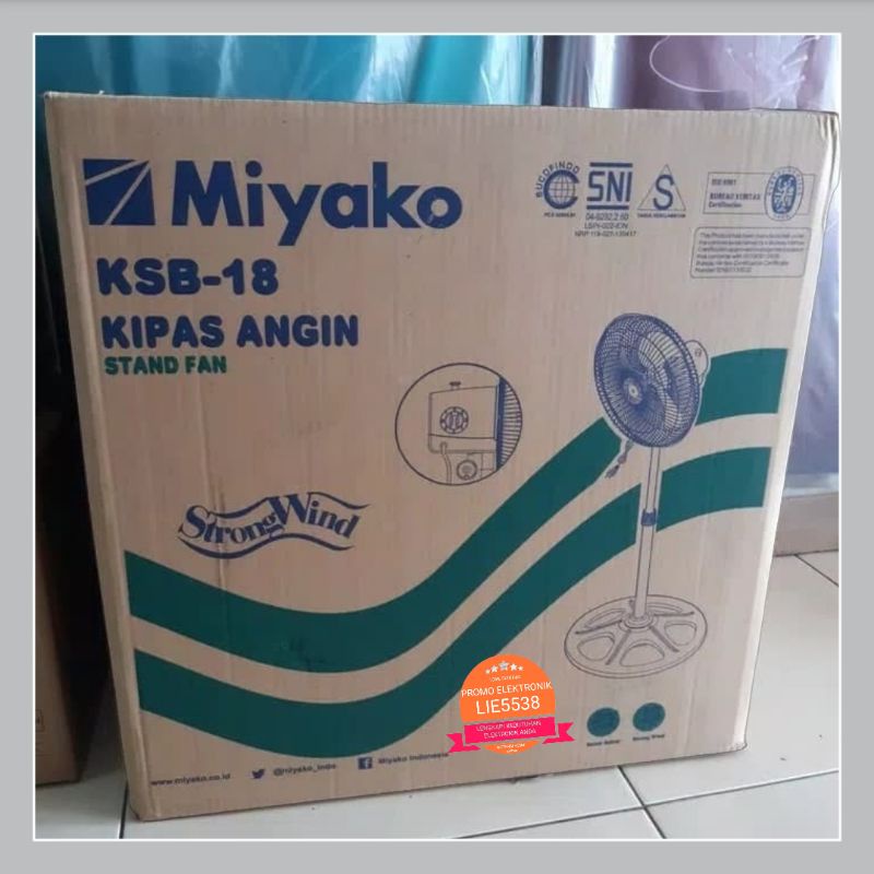 Kipaa angin berdiri MIYAKO 18 KSB / 18KSB STAND FAN MIYAKO 18&quot;