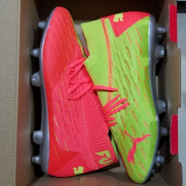 Sepatu Bola Puma Future 6.1 Netfit Orange Volt Fg