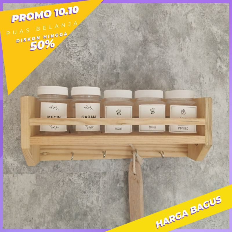 Rak Bumbu Dapur Gantung Rak Serbaguna Minimalis