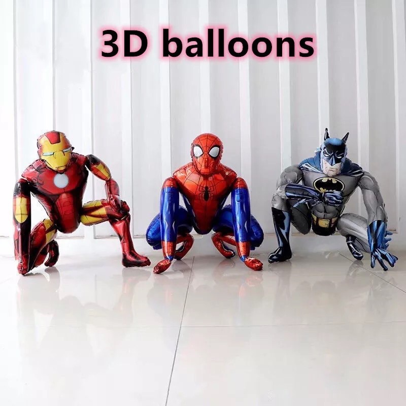 BALON FOIL SPIDERMAN IRONMAN 3D SMALL