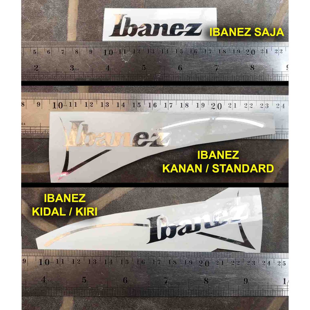 Ibanez Sticker Tempel Headstock Gitar Elektrik akustik Decal premium prestige gio j custom nylon rg