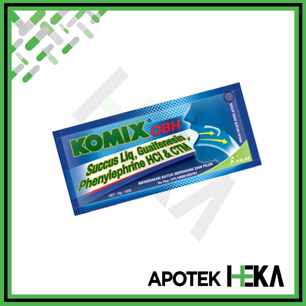 Komix OBH PE Sachet 1 Sachet - Obat Batuk Flu (SEMARANG)