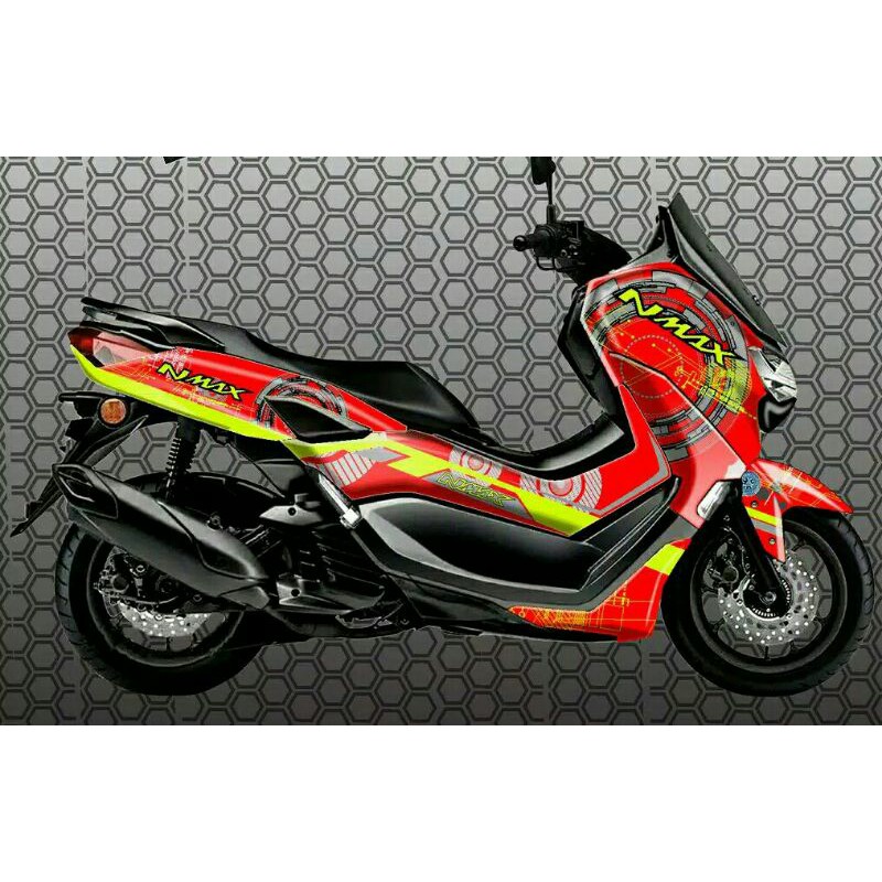 Decal Nmax new merah