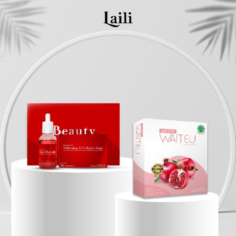 Bundling Hemat 100% Ori | Laili Waiteu Collagen drink | Laili Beauty Serum & Facial  Wash