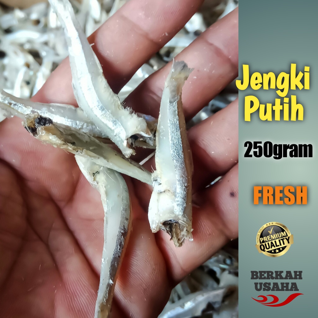 

IKAN ASIN TERI JENGKI BULAT FRESH Per 250gr KERING TANPA KEPALA MURAH GROSIR